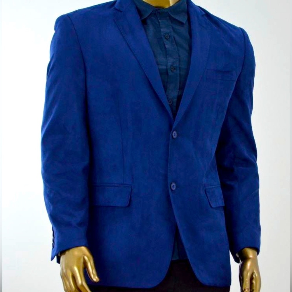 WEEN CHARM Men's Velvet Suit Jacket One Button Slim Fit Velvet Blazer